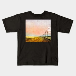 Digital Pop Art Modern and Simple Landscape Print Kids T-Shirt